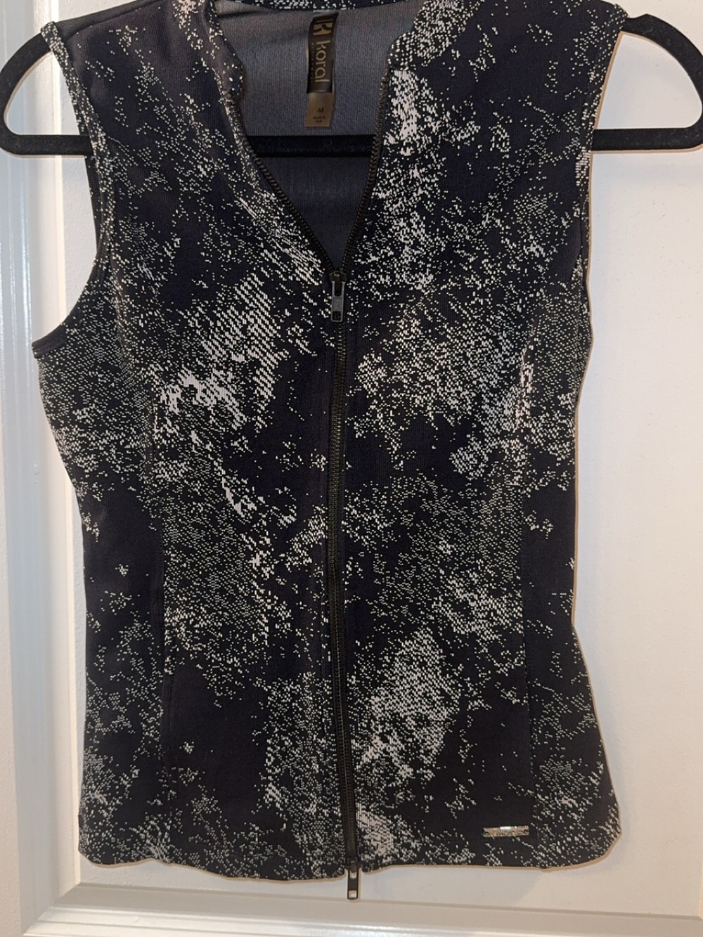 Koral Black Athletic Vest